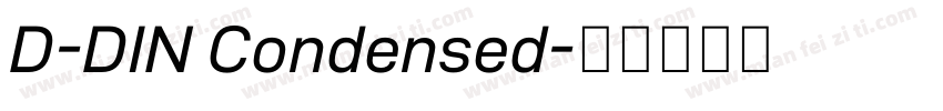 D-DIN Condensed字体转换